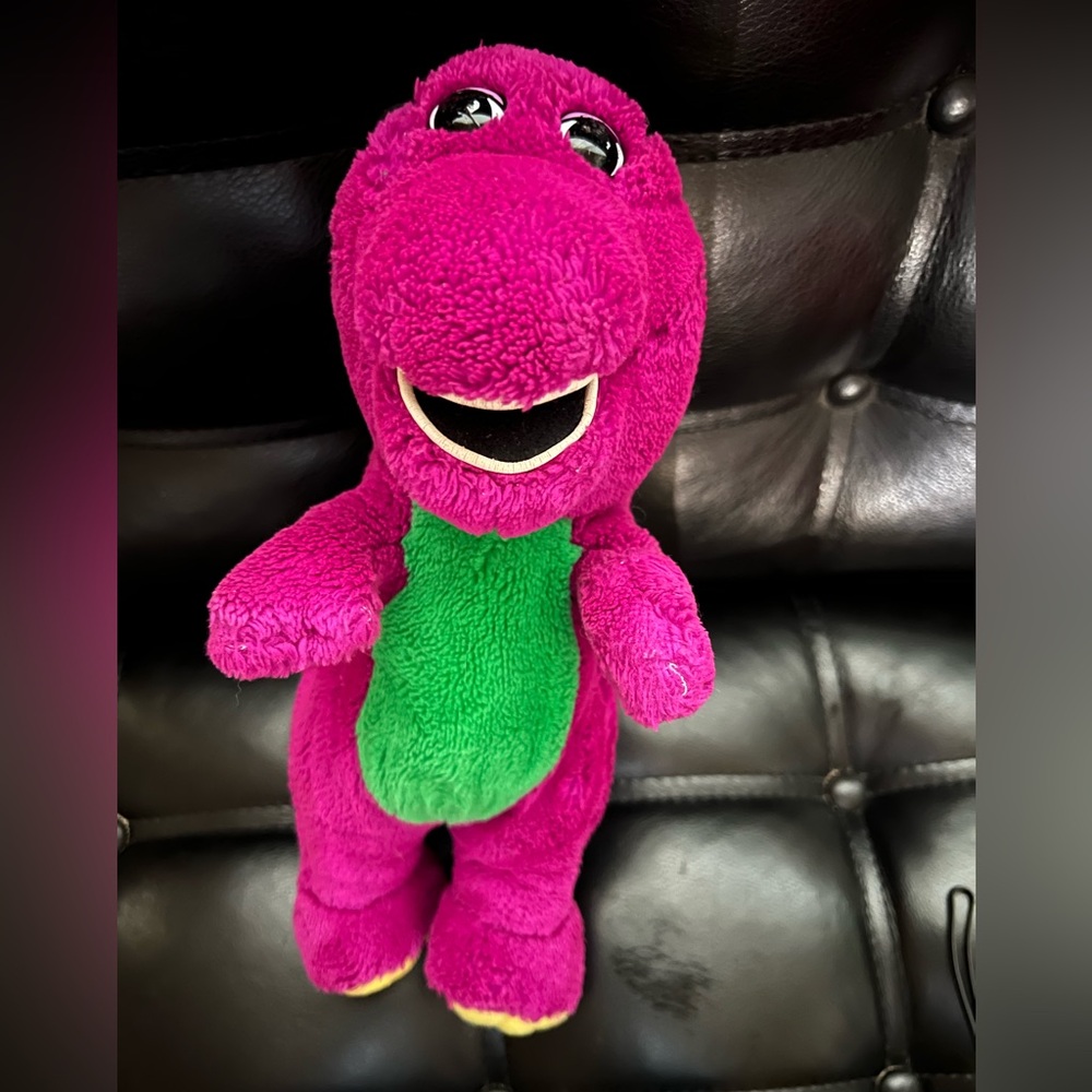 True 90s Vintage Original Barney Stuffed Plush Lyons Group Backyard Gang Dakin